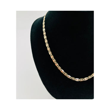 14K Tri-Colored Valentino Solid Chain (20" inches 5MM)