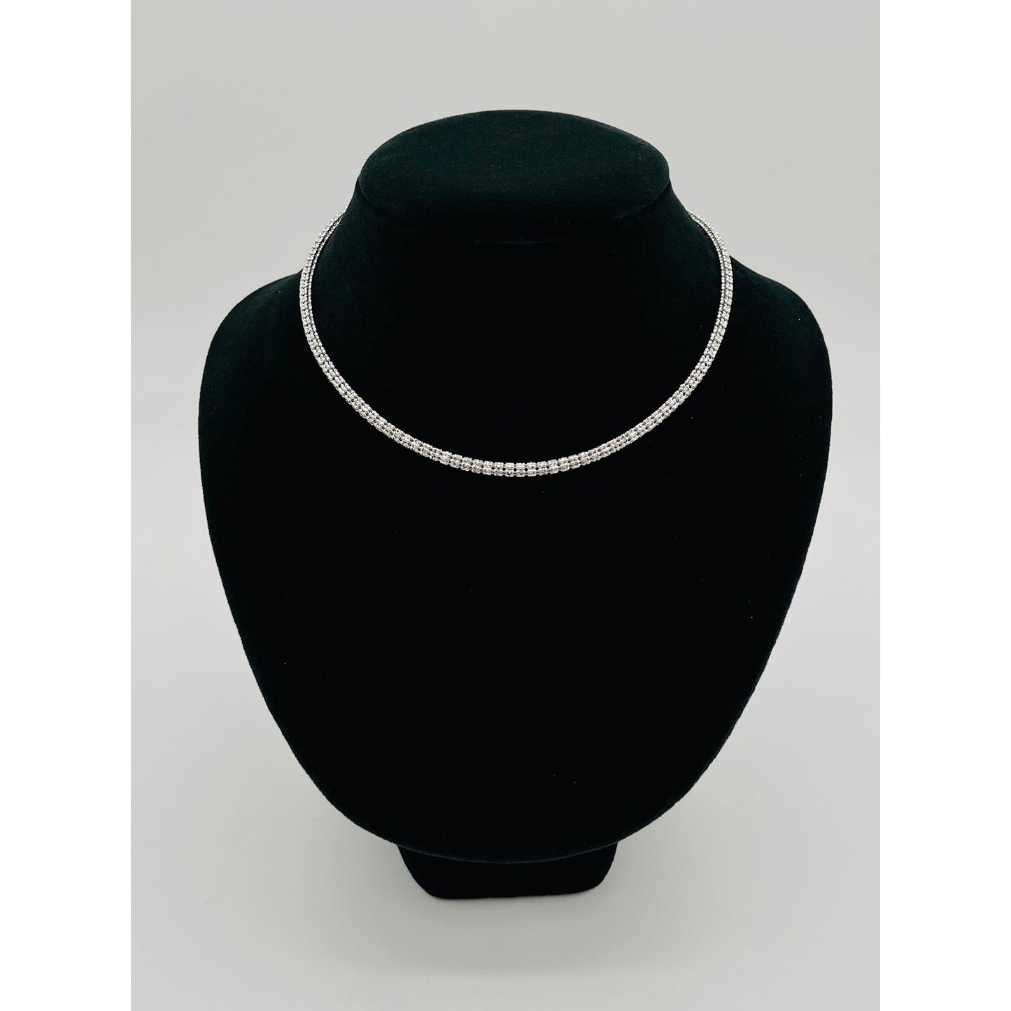 14K White Gold Moon Ice Chain (16" inches 3.7MM)