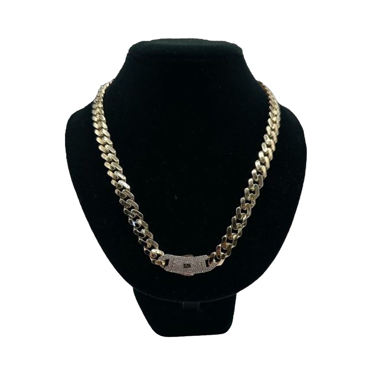 14K Yellow Gold Hollow Cuban MONACI Chain (22" inches 11.0MM)