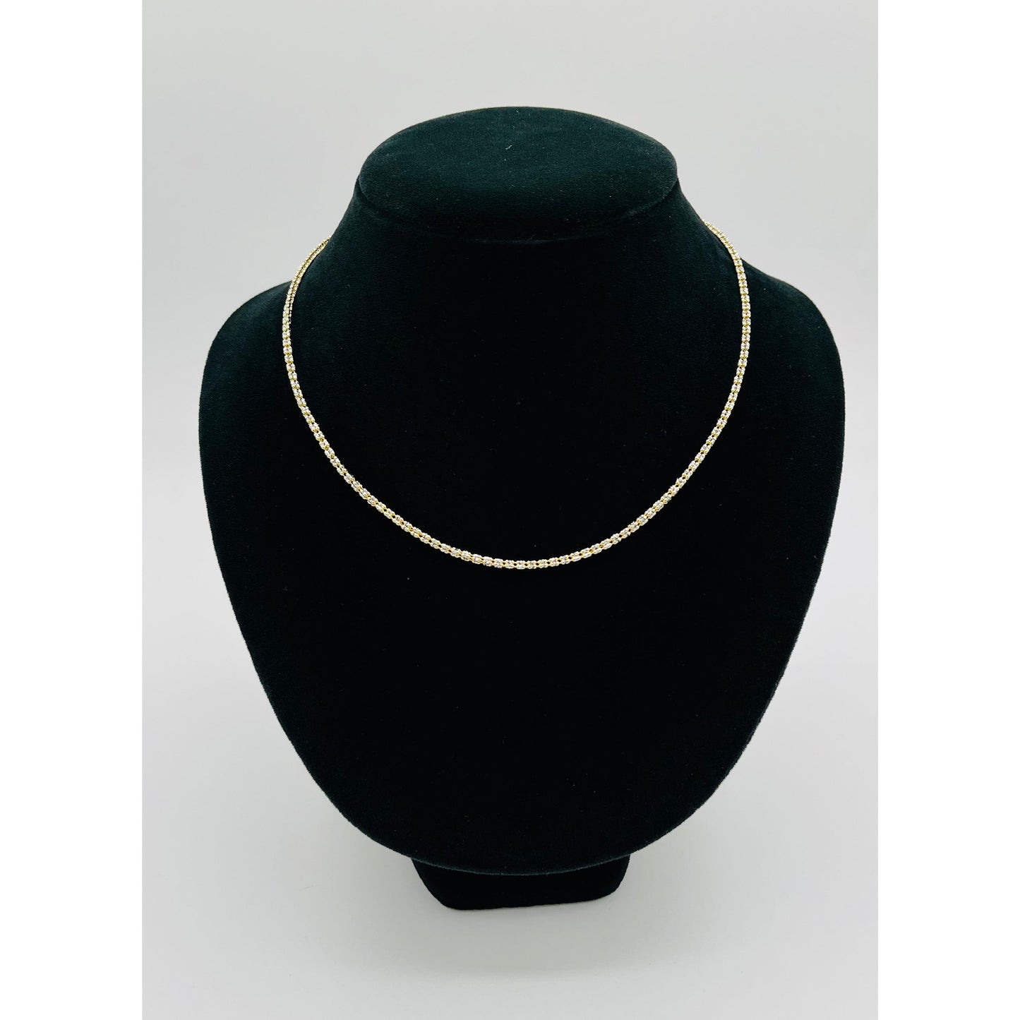14K Yellow Gold Moon Ice Chain (16" inches 2.5MM)