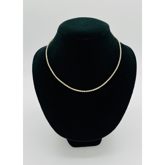 14K Yellow Gold Moon Ice Chain (16" inches 2.5MM)