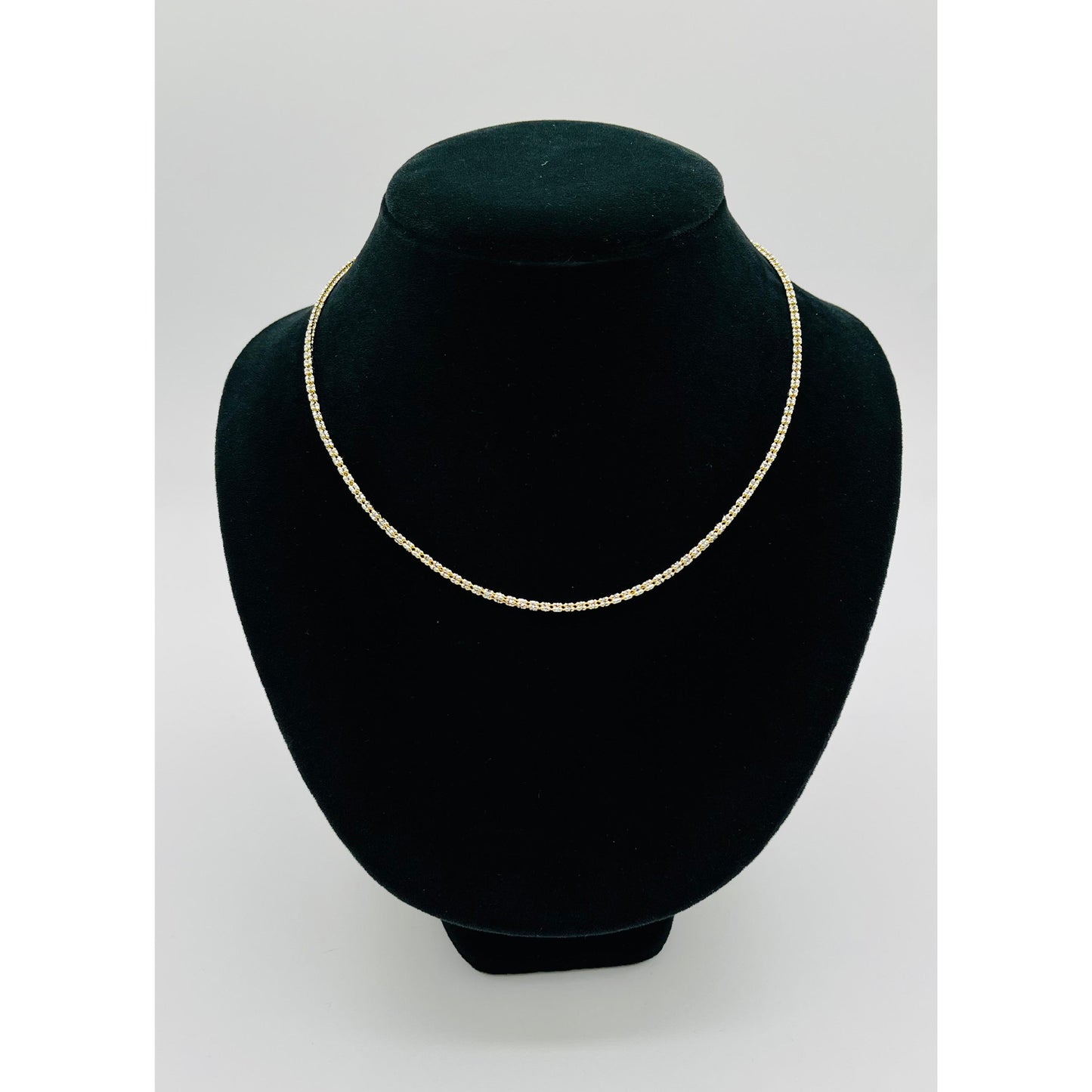 14K Yellow Gold Moon Ice Chain (18" inches 2.5MM)