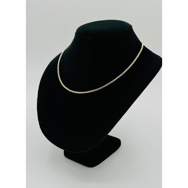 14K Yellow Gold Moon Ice Chain (18" inches 2.5MM)