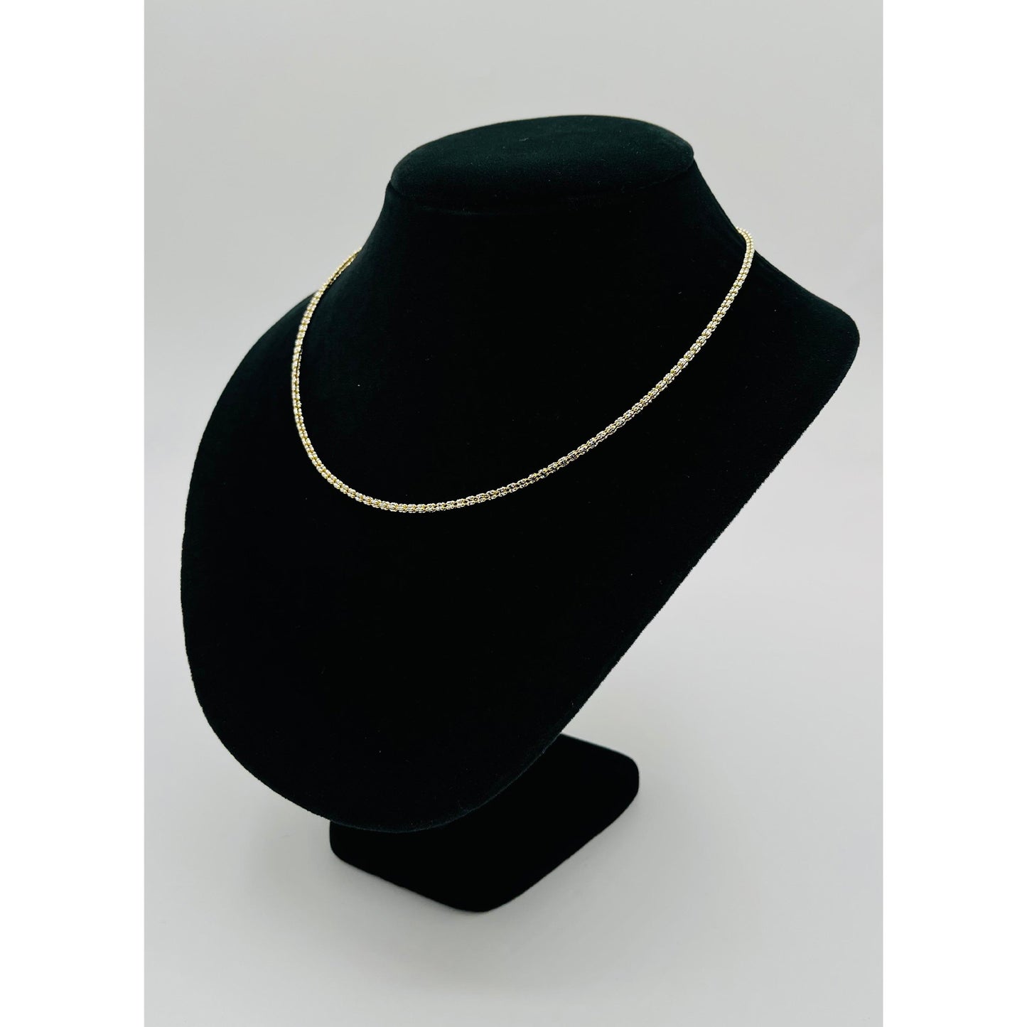 14K Yellow Gold Moon Ice Chain (18" inches 2.5MM)