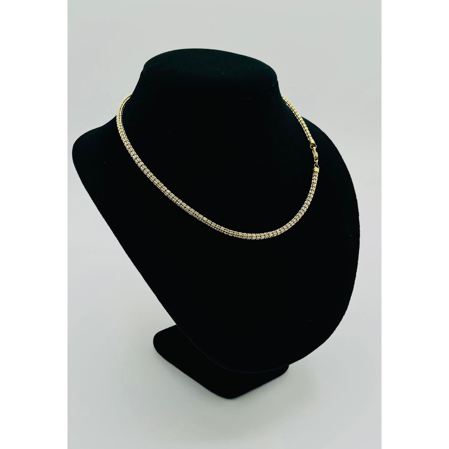 14K Yellow Gold Moon Ice Chain (18" inches 3.8MM)