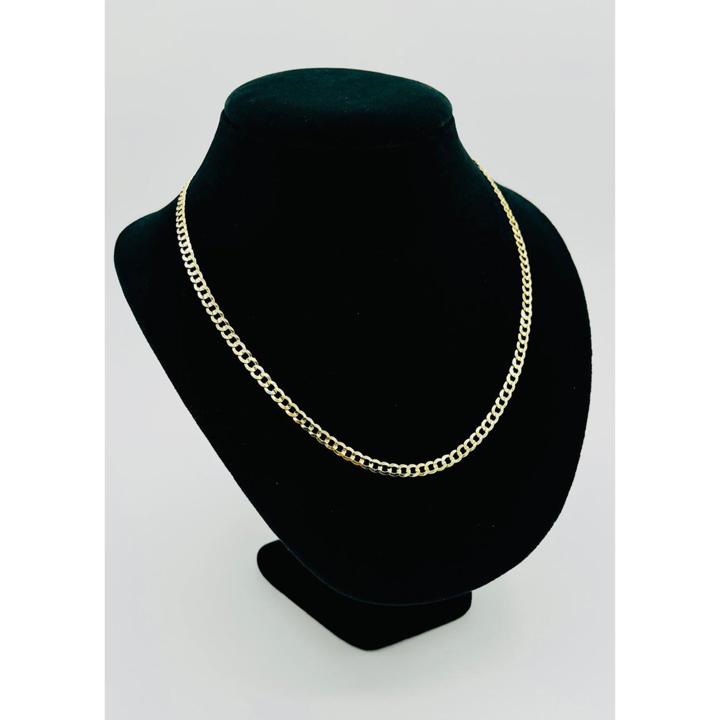14K Yellow Gold Solid Cuban Curb Chain (20" inches 4.7MM)