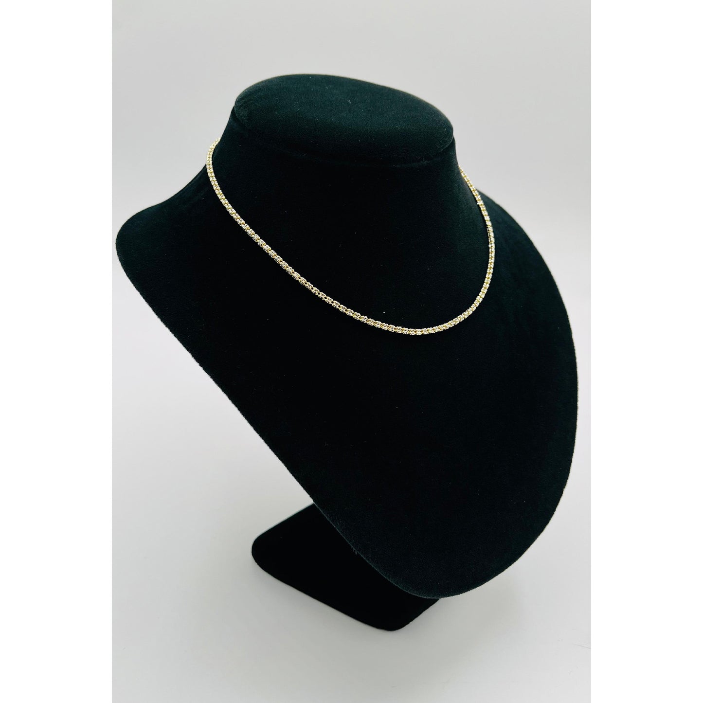14K Yellow Gold Moon Ice Chain (16" inches 2.5MM)