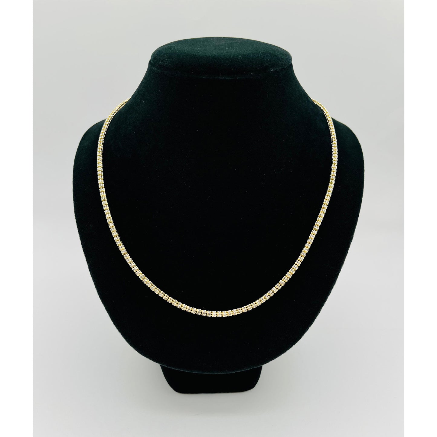 14K Yellow Gold Moon Ice Chain (22" inches 3.3MM)