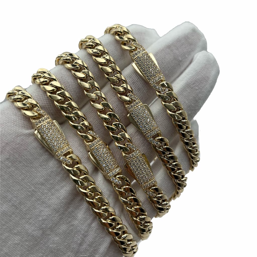 14K Yellow Gold Hollow Bracelet (7.0" inches 7.0mm)