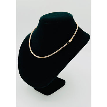 14K Rose Gold Moon Ice Chain (18" inches 3.3MM)