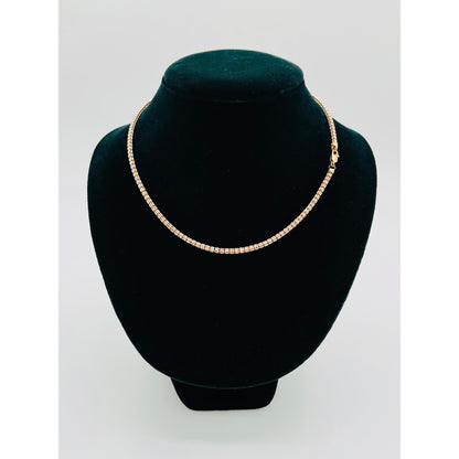 14K Rose Gold Moon Ice Chain (18" inches 3.3MM)
