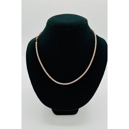 14K Rose Gold Moon Ice Chain (20" inches 3.3MM)