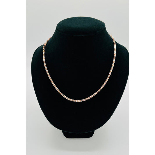 14K Rose Gold Moon Ice Chain (20" inches 3.3MM)