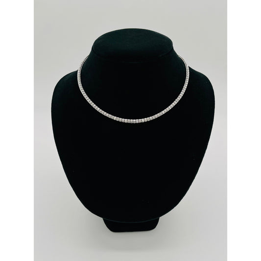 14K White Gold Moon Ice Chain (16" inches 3.7MM)
