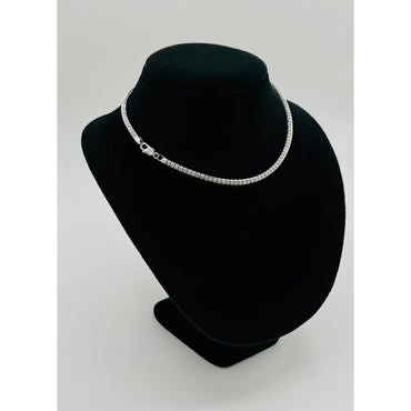 14K White Gold Moon Ice Chain (16" inches 3.7MM)
