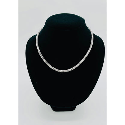 14K White Gold Moon Ice Chain (18" inches 4.4MM)
