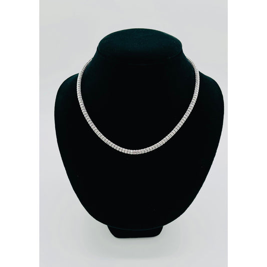 14K White Gold Moon Ice Chain (18" inches 4.4MM)