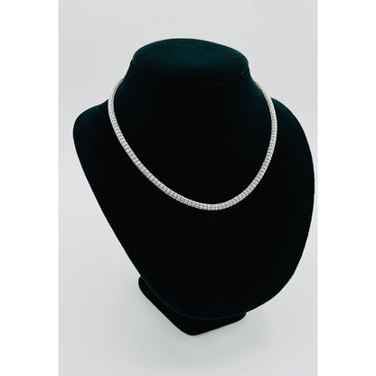 14K White Gold Moon Ice Chain (18" inches 4.4MM)