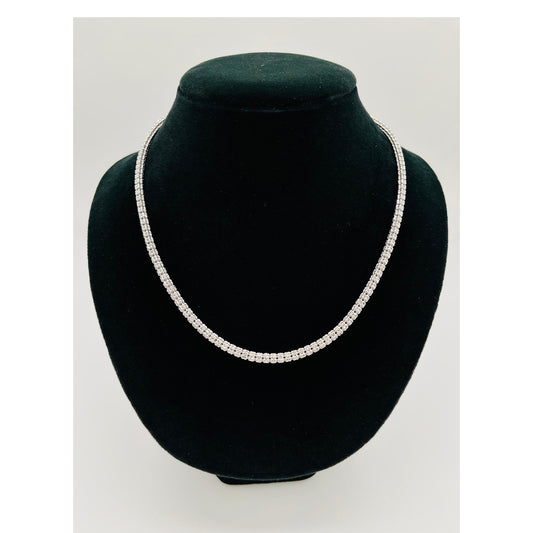 14K White Gold Moon Ice Chain (20" inches 4.5MM)