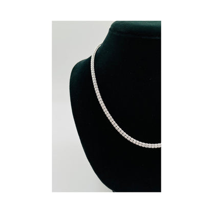 14K White Gold Moon Ice Chain (20" inches 4.5MM)
