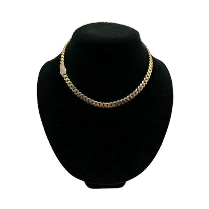 14K Yellow Gold Hollow Cuban MONACI Chain (16" inches 7.0MM)
