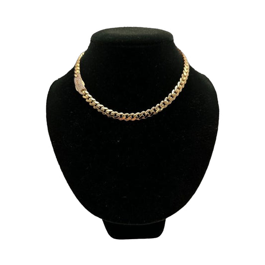 14K Yellow Gold Hollow Cuban MONACI Chain (16" inches 8.0MM)
