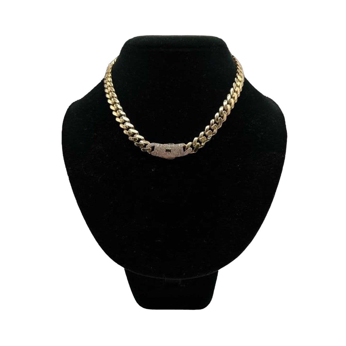 14K Yellow Gold Hollow Cuban MONACI Chain (16" inches 9.0MM)