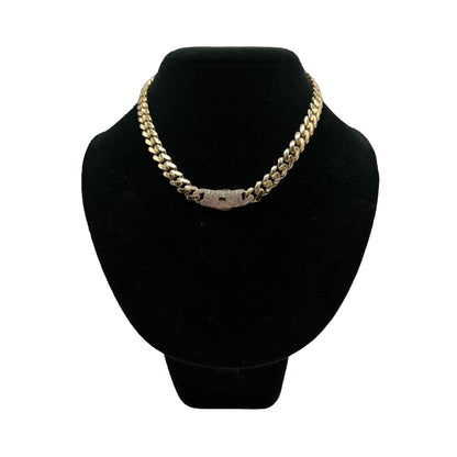 14K Yellow Gold Hollow Cuban MONACI Chain (16" inches 9.0MM)