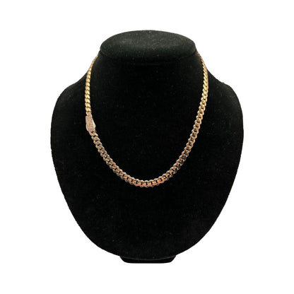 14K Yellow Gold Hollow Cuban MONACI Chain (18" inches 6.0MM)