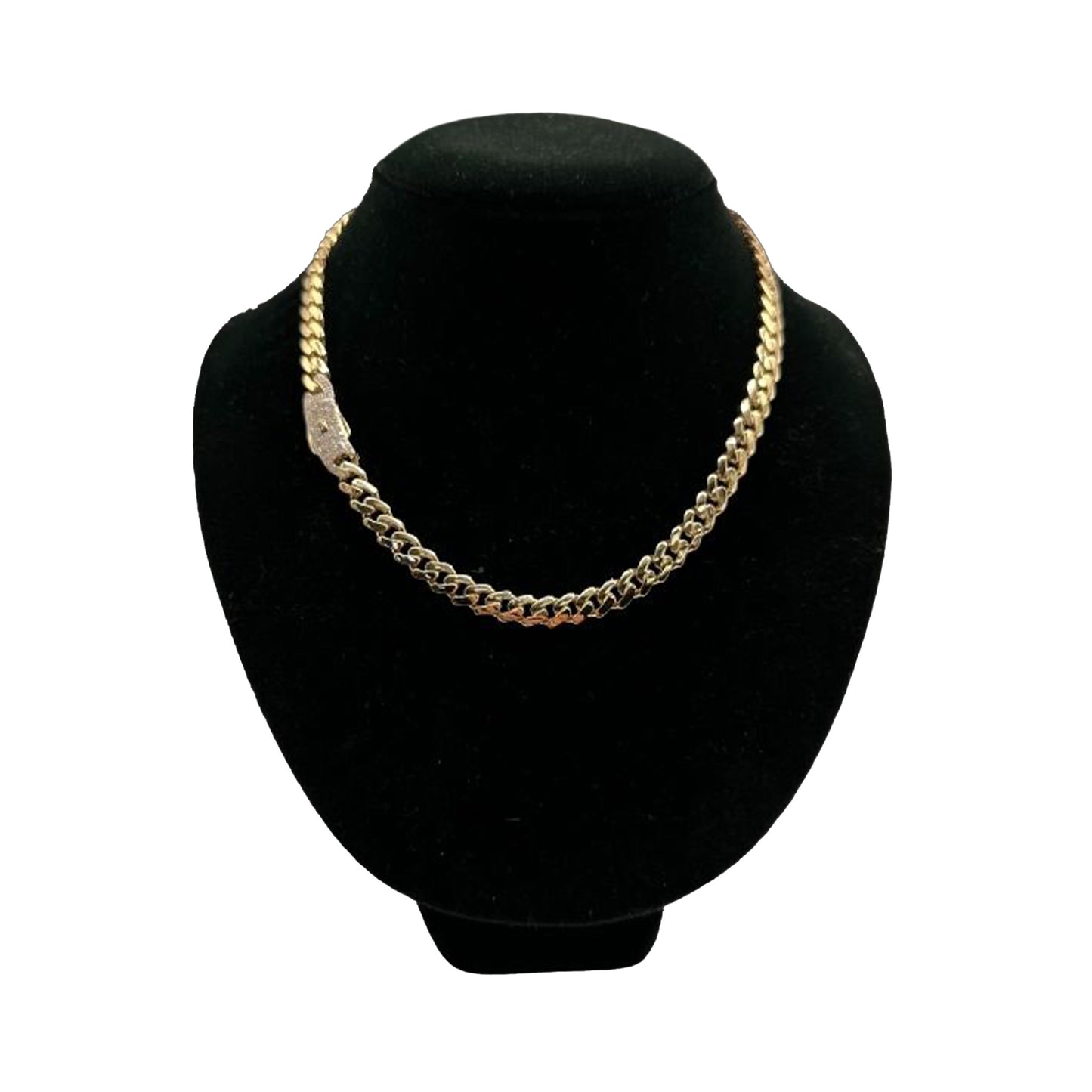 14K Yellow Gold Hollow Cuban MONACI Chain (18" inches 8.0MM)