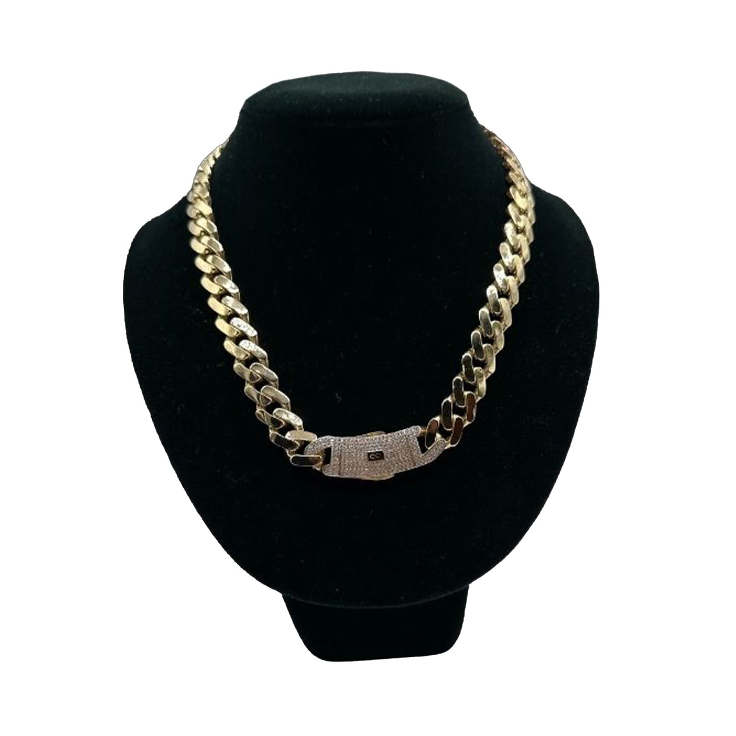 14K Yellow Gold Hollow Cuban MONACI Chain (20" inches 13.0MM)