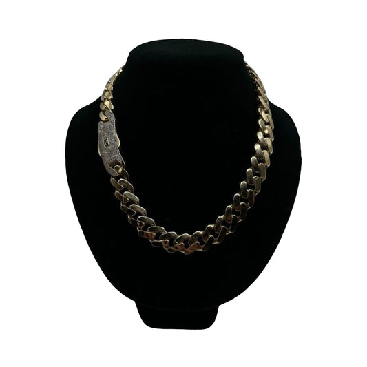 14K Yellow Gold Hollow Cuban MONACI Chain (20″ inches 15MM)
