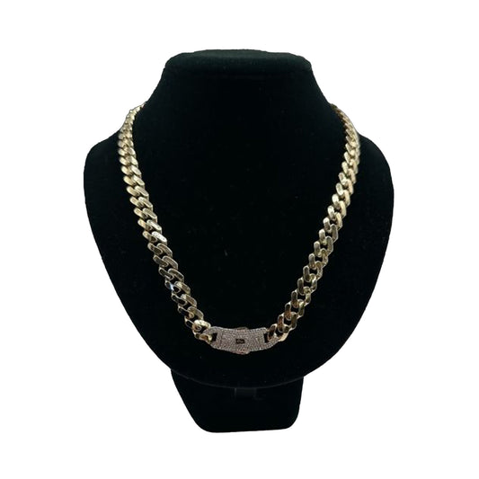 14K Yellow Gold Hollow Cuban MONACI Chain (22" inches 11.0MM)