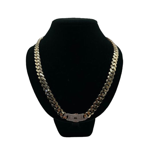 14K Yellow Gold Hollow Cuban MONACI Chain (24" inches 11.0MM)