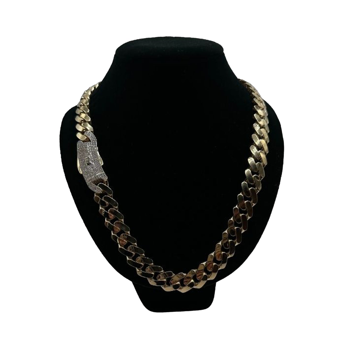 14K Yellow Gold Hollow Cuban MONACI Chain (24" inches 15.0MM)