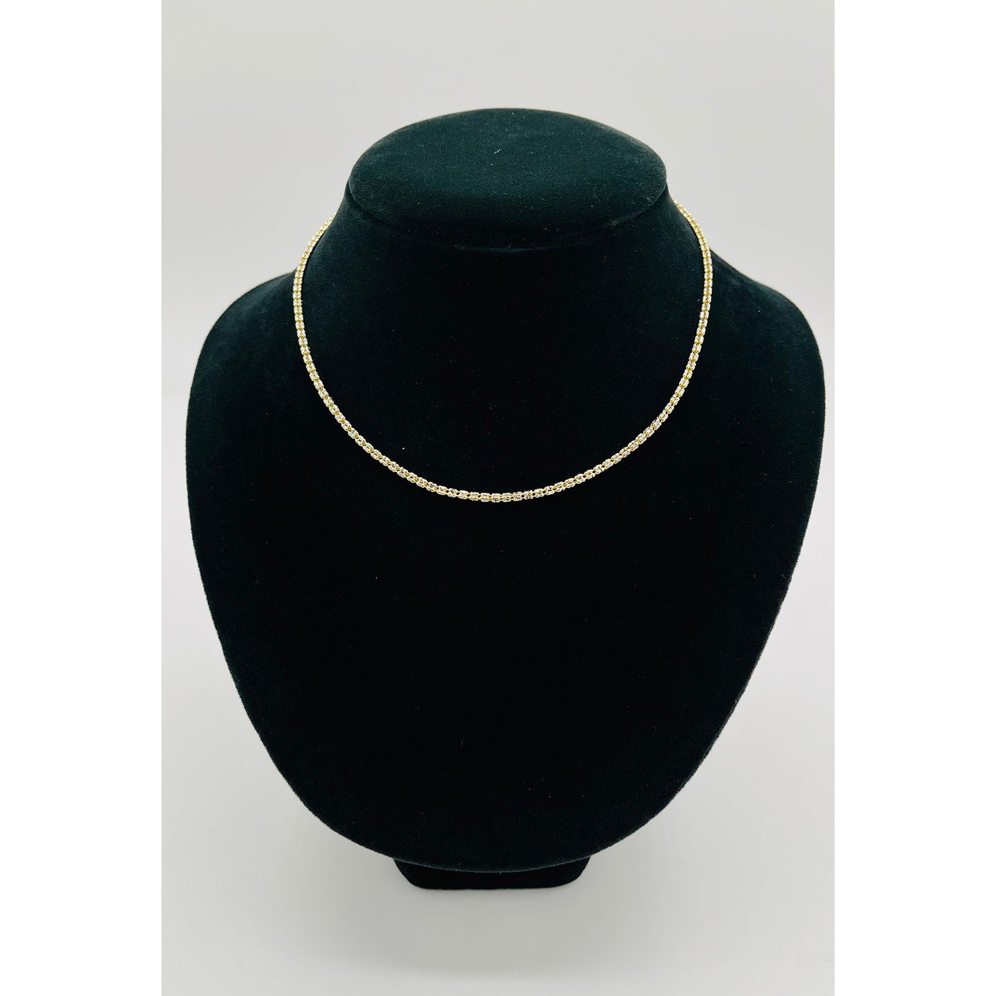 14K Yellow Gold Moon Ice Chain (16" inches 2.5MM)