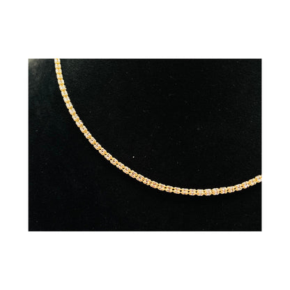14K Yellow Gold Moon Ice Chain (16" inches 2.5MM)