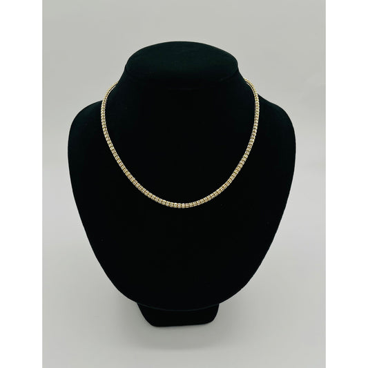 14K Yellow Gold Moon Ice Chain (18" inches 3.8MM)
