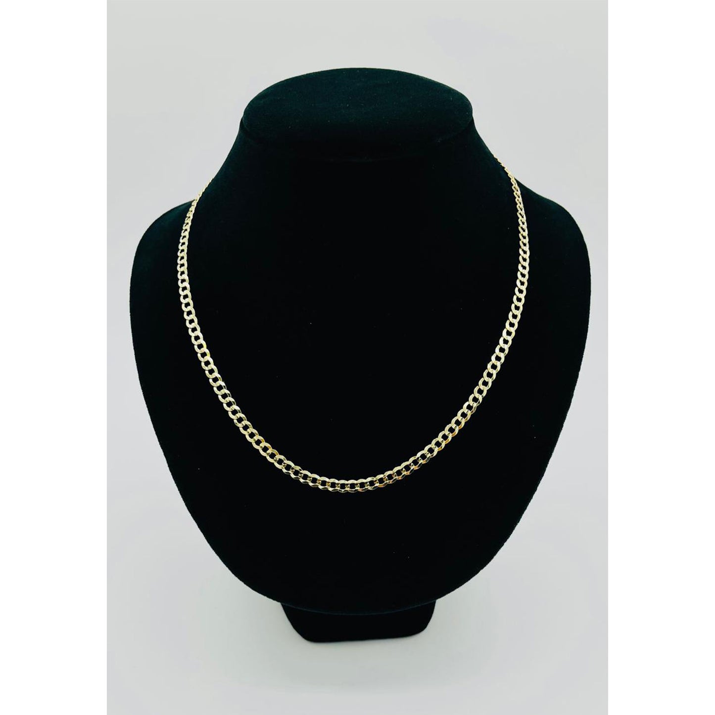 14K Yellow Gold Solid Cuban Curb Chain (20" inches 4.7MM)