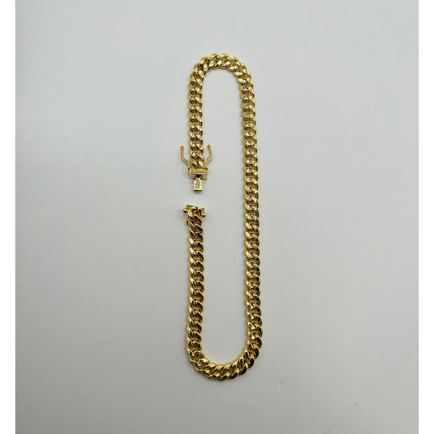 14K Yellow Gold Miami Hollow Cuban Anklet (10" inches 5.8.0MM)