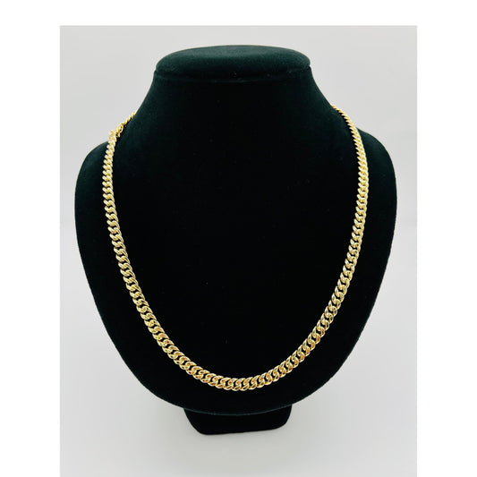 14K Yellow Gold Miami Hollow Cuban Chain (24" inches 6.2MM)