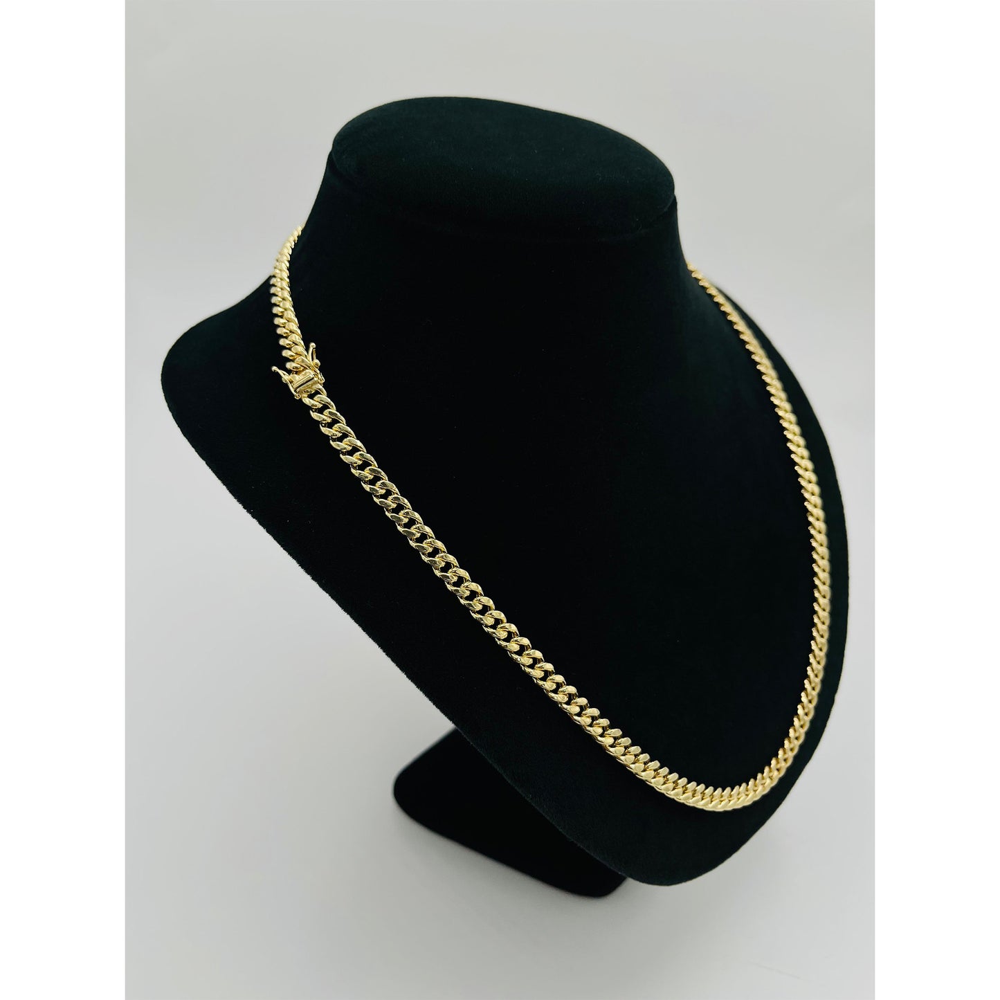 14K Yellow Gold Miami Hollow Cuban Chain (24" inches 6.2MM)