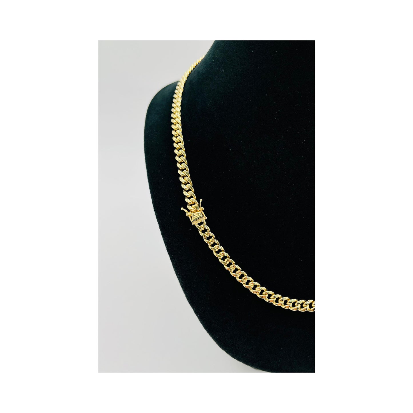 14K Yellow Gold Miami Hollow Cuban Chain (24" inches 6.2MM)