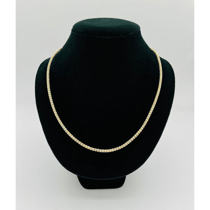 14K Yellow Gold Moon Ice Chain (22" inches 3.3MM)