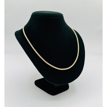 14K Yellow Gold Moon Ice Chain (22" inches 3.3MM)