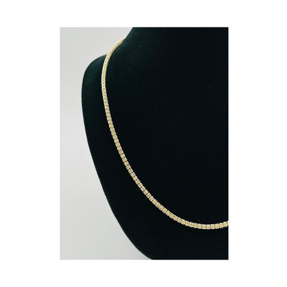14K Yellow Gold Moon Ice Chain (22" inches 3.3MM)