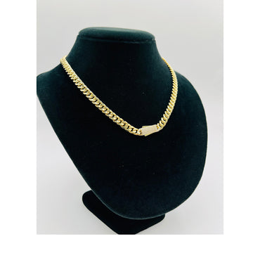14k Hollow Cuban Choker for Women (16" inches 7MM)