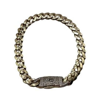 14K Yellow Gold Hollow Cuban MONACI Bracelet (7" inches 7MM)