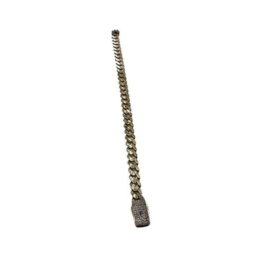 14K Yellow Gold Hollow Cuban MONACI Bracelet (7" inches 7MM)