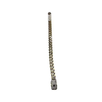 14K Yellow Gold Hollow Cuban MONACI Bracelet (8" inches 9.0MM)